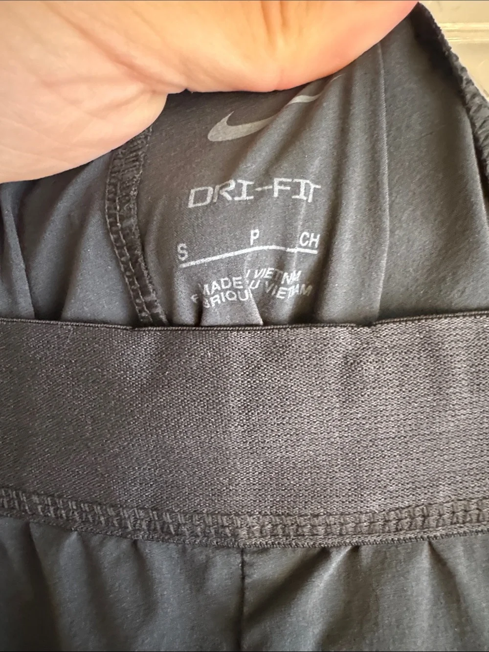 Nike Black Joggers with White Swoosh